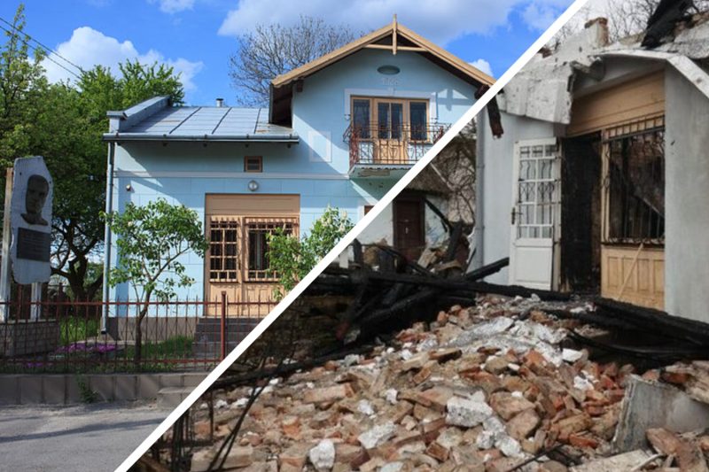 музей Шухевича до та після атаки